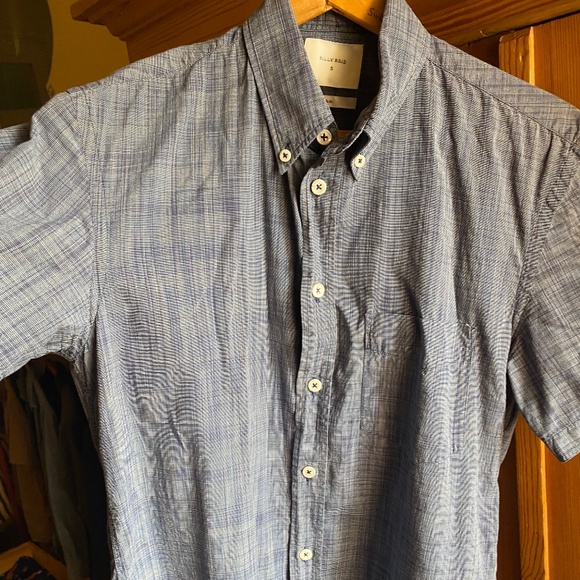 Billy Reid Blue S/S BD, Size S - Picture 2 of 4